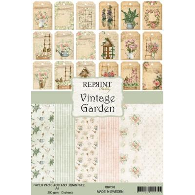 Reprint Vintage Garden Collection Designpapier - Paper Pack